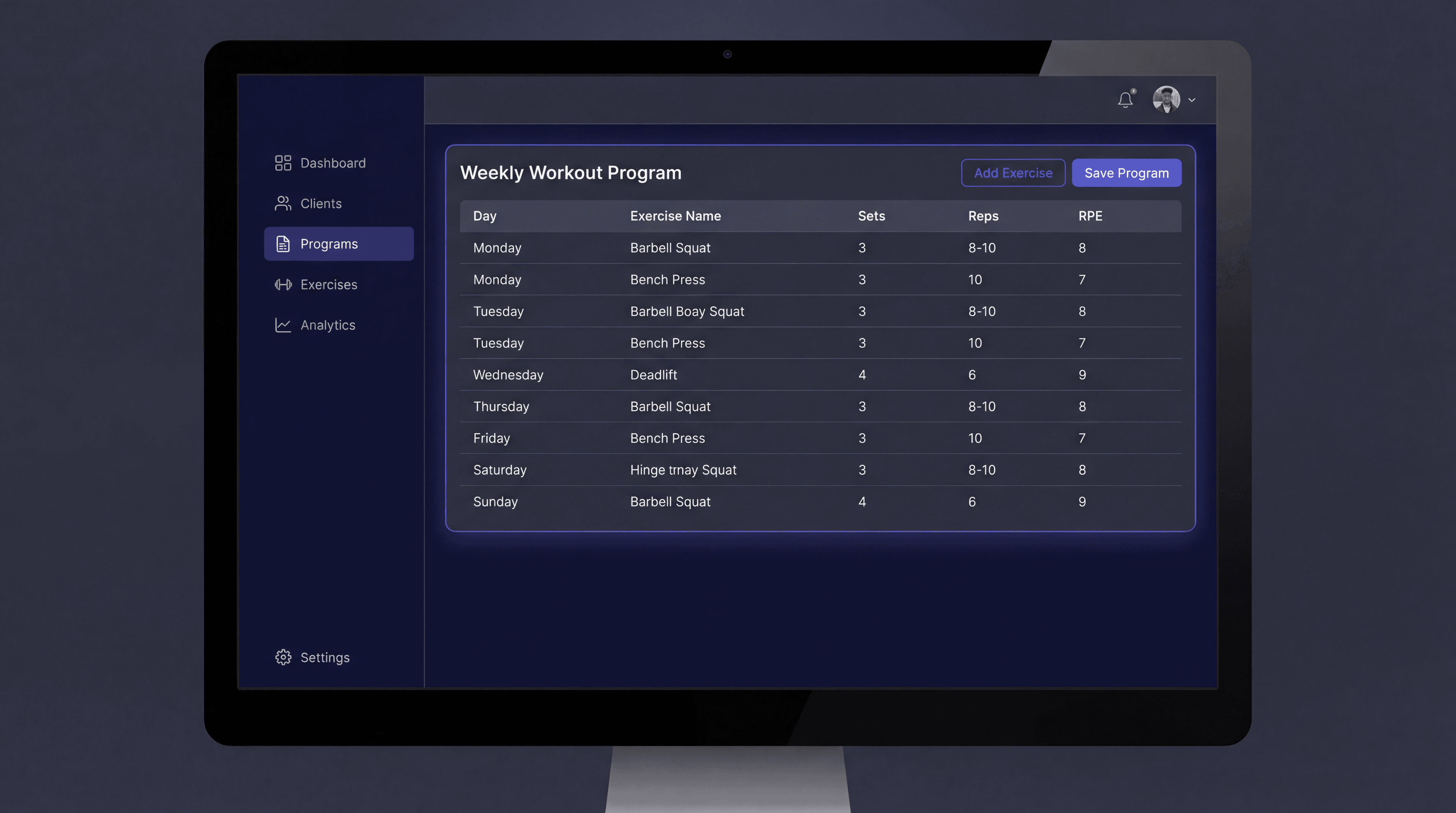 SetForge program builder interface